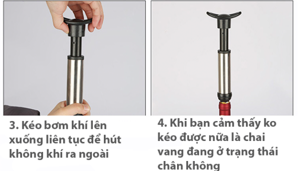 bộ hút chân không rượu vang