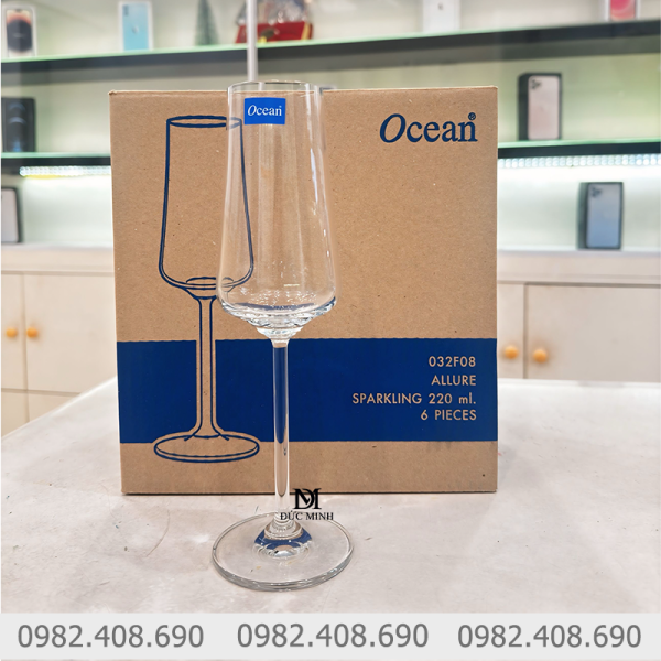 Ly uống rượu vang Ocean