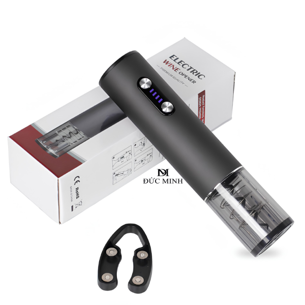 Dụng Cụ Mở Rượu Vang Tự Động Sạc Tích Điện USB Nút Bấm CD